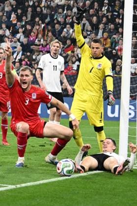 10 10 2025, xsltx, Football World Cup Qualification 2026, Germany Luxembourg v l Enes Mahmutovic Luxembourg Florian Wirtz German National Football Team DFB Anthony Moris Luxembourg DFL DFB REGULATIONS PROHIBIT ANY USE OF PHOTOGRAPHS as IMAGE SEQUENCES and or QUASI VIDEO Sinsheim