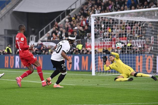 Serge Gnabry Germany scores the goal for 3 0 10 10 2025, FIFA World Cup Qualifying Europe 2025 26, 7 Matchday Germany Luxembourg Sinsheim PreZero Arena Nordrhein Westfalen Germany Team2