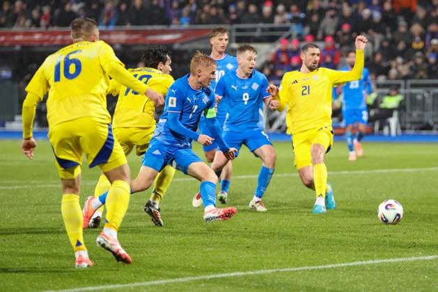 Football mens. UEFA World Cup Qualifiers. Iceland - Ukraine. 10. 10. 25. Reykjavik, Iceland. Copyright: xPawelxCx 1J8A1762