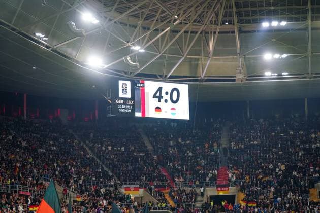 Soccer FIFA World Cup Qualification Europe 2025 26, 7 Matchday Germany vs. Luxembourg PreZero Arena Sinsheim Goal and goal celebration to 4 0 by Joshua Kimmich Germany, 6 Sinsheim Baden Württemberg Germany Copyright: xJOERANxSTEINSIEKx