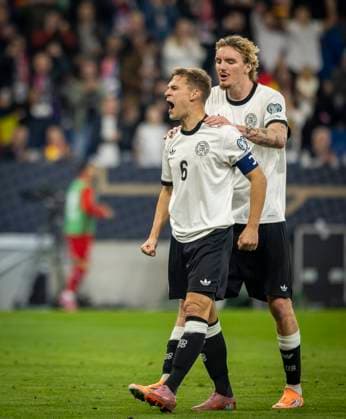 Sinsheim, Germany 10th Oct 2025 Goal celebration Joshua Kimmich DFB Germany Luxembourg Germany Luxembourg 10 10 2025