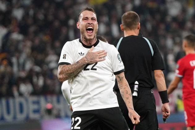 DFB Maenner Nationalmannschaft, Men National Team,, WM 2026 Qualifiers, World Cup 2026 Qualifiers, Germany Luxembourg Pre Zero Arena Sinsheim 10 10 2025, david raum Germany, action, single image,