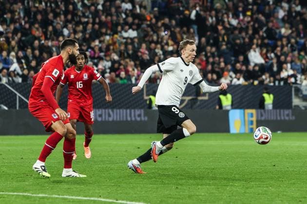 Sport, Football, UEFA European Qualifiers World Cup Qualifiers Europe Group A 7 Matchday Germany Luxembourg 10 10 2025, PreZero Arena Maximilian Beier Germany, 9 Sinsheim PreZero Arena Baden Württemberg Germany
