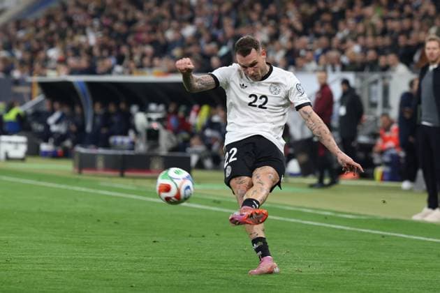 David Raum 22 Germany , Germany vs. Luxembourg, Soccer, World Cup Qualification, 10 10 2025 Sinsheim Baden Wuerttemberg Germany Copyright: xkolbert-press ChristianxKolbertx