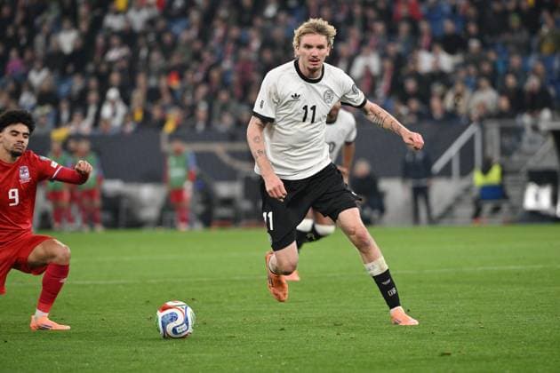 Nick Woltemade Germany 10 10 2025, FIFA World Cup Qualification Europe 2025 26, 7 Matchday Germany Luxembourg Sinsheim PreZero Arena North Rhine-Westphalia Germany Team2