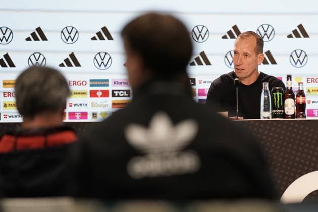 Soccer World Cup Qualification 2025 2026 10 10 2025, Soccer international match, international match, World Cup Qualification, 2025 2026, Group A, Germany, Sinsheim, PreZero Arena, Sinsheim, Germany D Luxembourg LUX vl Jeff Strasser Coach Luxembourg Press Conference