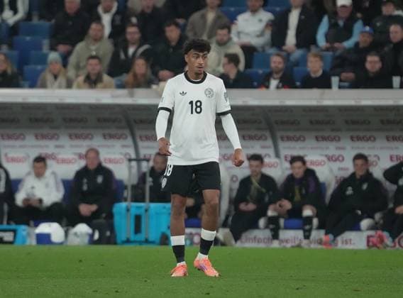 GER, World Cup Qualification, Germany vs. Luxembourg 10 10 2025, PreZero Arena, Sinsheim, GER, World Cup Qualification, Germany vs. Luxembourg , pictured Nathaniel Brown Germany nordphotoxGmbHx xBratic nph00250