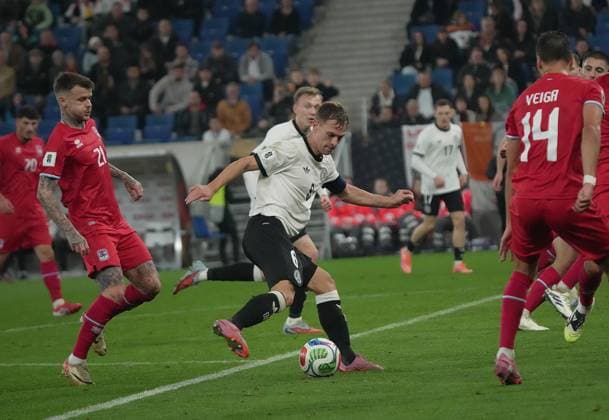 GER, World Cup Qualification, Germany vs. Luxembourg 10 10 2025, PreZero Arena, Sinsheim, GER, World Cup Qualification, Germany vs. Luxembourg , pictured Joshua Kimmich Germany nordphotoxGmbHx xBratic nph00250