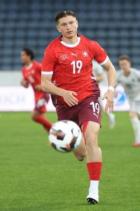U21 Switzerland Iceland Alessandro Vogt Switzerland U21 10 10 2025 Swissporarena Lucerne, SWITZERLAND, Season 2025 2026 Mens Soccer U21 European Championship Qualification Switzerland Iceland Alessandro Vogt Switzerland U21