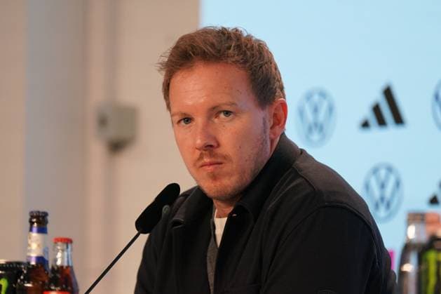 Soccer FIFA World Cup Qualification Europe 2025 26, 7 Matchday Germany vs Luxembourg PreZero Arena Sinsheim Julian Nagelsmann Coach, Germany Press Conference, Media Sinsheim Baden Württemberg Germany Copyright: xJOERANxSTEINSIEKx