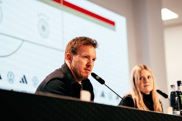 Sinsheim, Germany, October 10th 2025 Julian Nagelsmann (Head Coach - Germany) during press conference, PK, Pressekonferenz during the UEFA European Qualifiers match between Germany vs. Luxemburg at PreZero Arena, in Sinsheim, Germany. (Gabor Baumgarten SPP) Copyright: xGaborxBaumgartenx xSPPx spp-en-GaBaSp-10_10_Germany_Luxemburg_European Qualifiers_Gabor_Baumgarten-09473