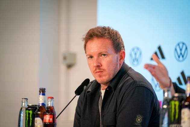 Soccer FIFA World Cup Qualification Europe 2025 26, 7 Matchday Germany vs Luxembourg PreZero Arena Sinsheim Julian Nagelsmann Coach, Germany Press Conference, Media Sinsheim Baden Württemberg Germany Copyright: xJOERANxSTEINSIEKx