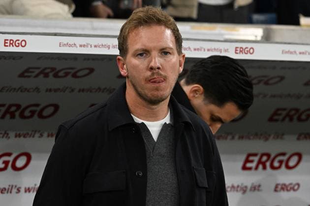10 10 2025, xsltx, Football World Cup Qualification 2026, Germany Luxembourg v l Coach Julian Nagelsmann German National Football Team DFB DFL DFB REGULATIONS PROHIBIT ANY USE OF PHOTOGRAPHS as IMAGE SEQUENCES and or QUASI VIDEO Sinsheim