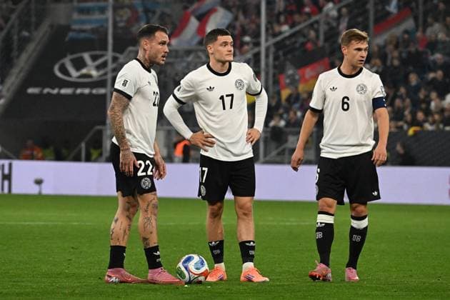 10 10 2025, xsltx, Football World Cup Qualification 2026, Germany Luxembourg v l David Raum German National Football Team DFB Florian Wirtz German National Football Team DFB Joshua Kimmich German National Football Team DFB DFL DFB REGULATIONS PROHIBIT ANY USE OF PHOTOGRAPHS as IMAGE SEQUENCES and or QUASI VIDEO Sinsheim
