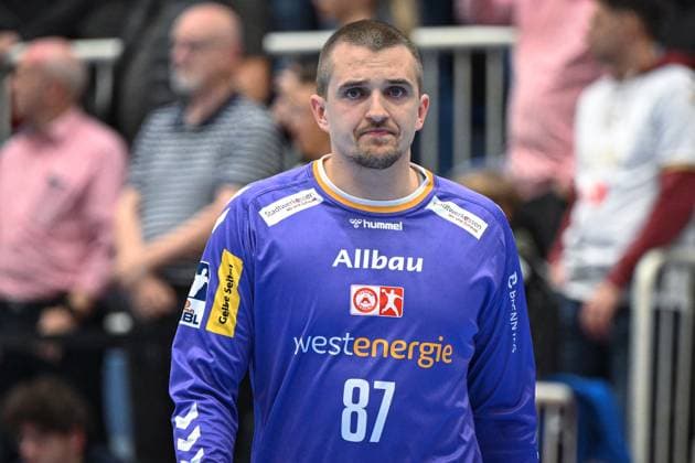 Germany, Handball, 2 Bundesliga, 7 Matchday, 2025 2026, TuSEM Essen vs TV Großwallstadt, 10 10 2025, Sporthalle Am Hallo, Essen, Germany, Dominik Plaue TuSEM Essen, 87 Copyright: xMarkusxVerwimpx