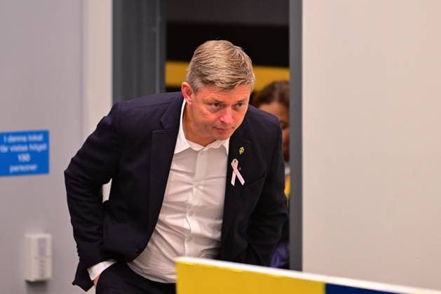Strawberry Arena, Solna, Sweden, Oct 10th 2025: head coach Jon Dahl Tomasson (Sweden) arrives the press conference, PK, Pressekonferenz after the FIFA World Cup, WM, Weltmeisterschaft, Fussball Qualifiers game on October 10th 2025 between Sweden and Switzerland at Strawberry Arena in Solna, Sweden (Peter Sonander SPP) Copyright: xPeterxSonander SPPx spp-en-PeSo-PSon-20251010-233437_PS_0750