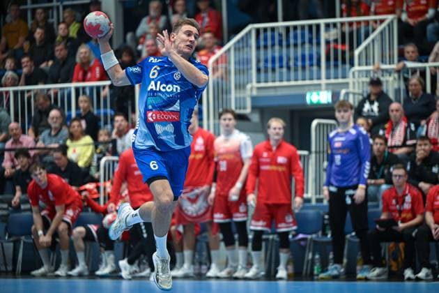 Germany, Handball, 2 Bundesliga, 7 Matchday, 2025 2026, TuSEM Essen vs TV Großwallstadt, 10 10 2025, Sporthalle Am Hallo, Essen, Germany, Moritz Klenk TV Großwallstadt, 6 Copyright: xMarkusxVerwimpx