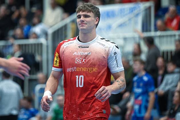 Germany, Handball, 2 Bundesliga, 7 Matchday, 2025 2026, TuSEM Essen vs TV Großwallstadt, 10 10 2025, Sporthalle Am Hallo, Essen, Germany, Finn Wolfram TuSEM Essen, 10 Copyright: xMarkusxVerwimpx