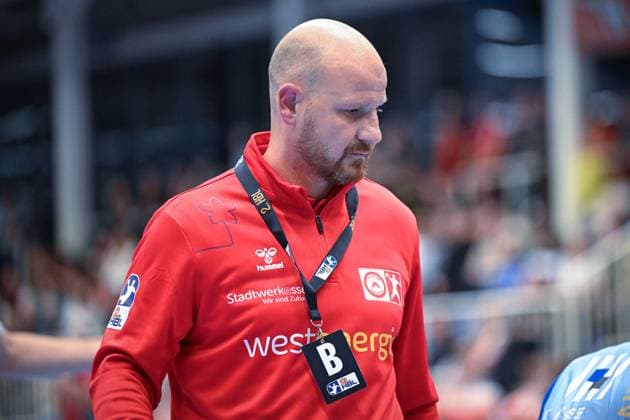 Germany, Handball, 2 Bundesliga, 7 Matchday, 2025 2026, TuSEM Essen vs TV Großwallstadt, 10 10 2025, Sporthalle Am Hallo, Essen, Germany, Daniel Haase TuSEM Essen, Coach Copyright: xMarkusxVerwimpx