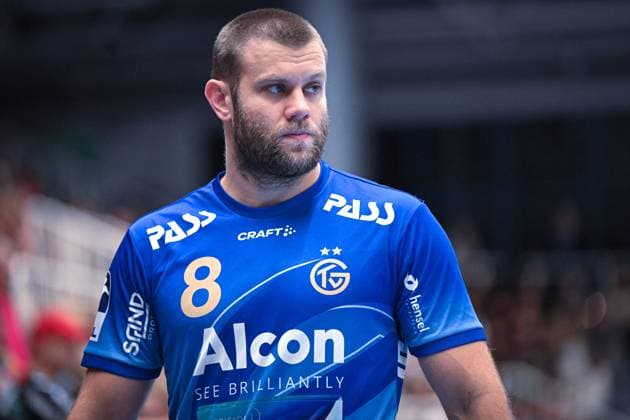 Germany, Handball, 2 Bundesliga, 7 Matchday, 2025 2026, TuSEM Essen vs TV Großwallstadt, 10 10 2025, Sporthalle Am Hallo, Essen, Germany, Florian Eisenträger TV Großwallstadt, 8 Copyright: xMarkusxVerwimpx