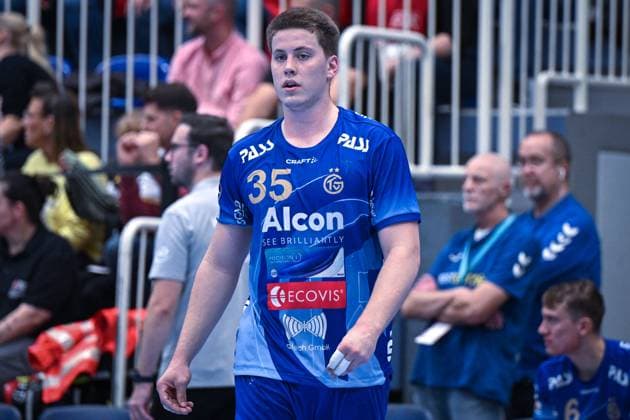Germany, Handball, 2 Bundesliga, 7 Matchday, 2025 2026, TuSEM Essen vs TV Großwallstadt, 10 10 2025, Sporthalle Am Hallo, Essen, Germany, Axel Skaarnaes Axel Skarnaes TV Großwallstadt, 35 Copyright: xMarkusxVerwimpx