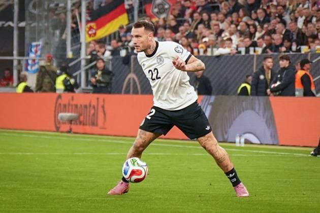 Soccer FIFA World Cup Qualification Europe 2025 26, 7 Matchday Germany vs. Luxembourg PreZero Arena Sinsheim David Raum Germany, 22 Sinsheim Baden Württemberg Germany Copyright: xJOERANxSTEINSIEKx