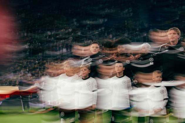 Sinsheim, Germany, October 10th 2025 Florian Wirtz ( 17 - Germany), Nadiem Amiri ( 10 - Germany) and Serge Gnabry ( 20 - Germany), Nick Woltemade ( 11 - Germany) (from left) at the line up before the game with motion blur effect during the UEFA European Qualifiers match between Germany vs. Luxemburg at PreZero Arena, in Sinsheim, Germany. (Gabor Baumgarten SPP) Copyright: xGaborxBaumgartenx xSPPx spp-en-GaBaSp-10_10_Germany_Luxemburg_European Qualifiers_Gabor_Baumgarten-08907