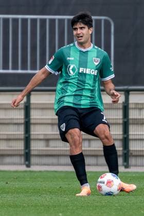 10 10 2025, Football friendly, Borussia Moenchengladbach SC Preussen Muenster, Season 2025 2026, Fohlenplatz at Borussia Park in Moenchengladbach Batuhan Sertedemir SC Preussen Muenster, 07 on the ball Photo Kirchner Media Thomas Haesler Copyright: xKirchner-Media ThomasxHaeslerx