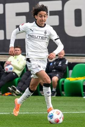 10 10 2025, Football friendly, Borussia Moenchengladbach SC Preussen Muenster, Season 2025 2026, Fohlenplatz at Borussia Park in Moenchengladbach Wael Mohya Borussia Moenchengladbach, 36 on the ball Photo Kirchner Media Thomas Haesler Copyright: xKirchner-Media ThomasxHaeslerx