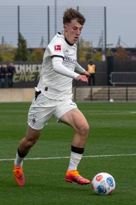10 10 2025, Football friendly, Borussia Moenchengladbach SC Preussen Muenster, Season 2025 2026, Fohlenplatz at Borussia Park in Moenchengladbach Yannick Michaelis Borussia Moenchengladbach, 41 on the ball Photo Kirchner Media Thomas Haesler Copyright: xKirchner-Media ThomasxHaeslerx
