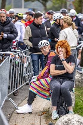 BEEK - Touring cyclist before the start of the World Gravel Championships. This is the first time this World Championship, WM, Weltmeisterschaft has been held in the Netherlands. ANP MARCEL VAN HOORN xVIxANPxSportx xxANPxIVx 538915484 originalFilename: 538915484.jpg
