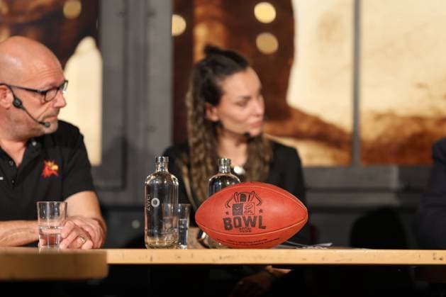 GFL Livetalk Week 23 GFL-Bowl, Potsdam Royals vs. Dresden Monarchs, American Football, German Football League, Week 23, 2025, 11.10.2025, Dresden Rudolf-Harbig-Stadion BW Germany Copyright: xFootxBowl SebastianxJustx