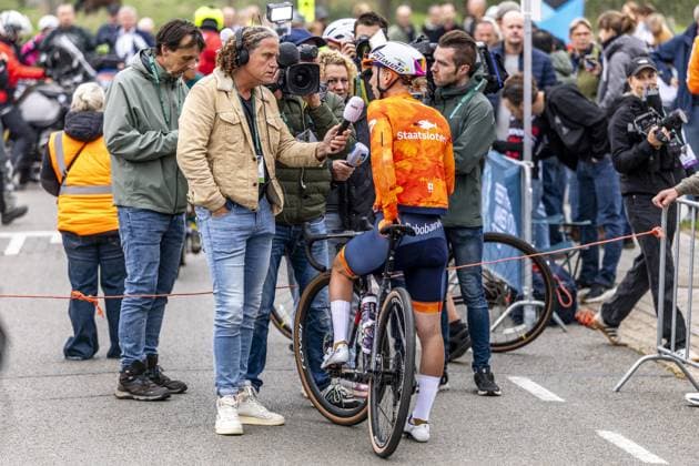 BEEK - Cyclist Lorena Wiebes before the start of the World Gravel Championships. This is the first time the championships have been held in the Netherlands. ANP MARCEL VAN HOORN xVIxANPxSportx xxANPxIVx 538915506 originalFilename: 538915506.jpg