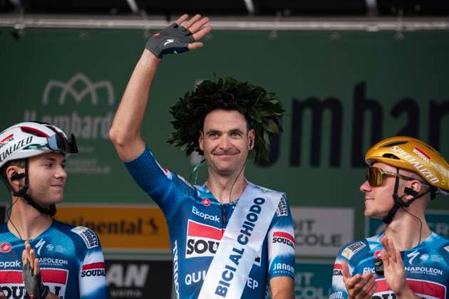 October 11, 2025, Bergamo, Turin, Italy: Il Lombardia 2025, Cycling Classic race. Peter Serry on his last race before retirement. Bergamo Italy - ZUMAm214 20251011_zip_m214_003 Copyright: xMatteoxSeccix
