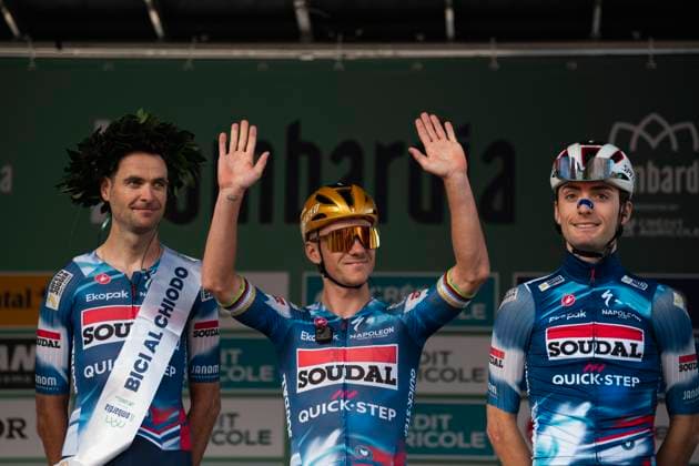 October 11, 2025, Bergamo, Turin, Italy: Il Lombardia 2025, Cycling Classic race. Belgian rider and Olympic champion Remco Evenepoel. Bergamo Italy - ZUMAm214 20251011_zip_m214_005 Copyright: xMatteoxSeccix