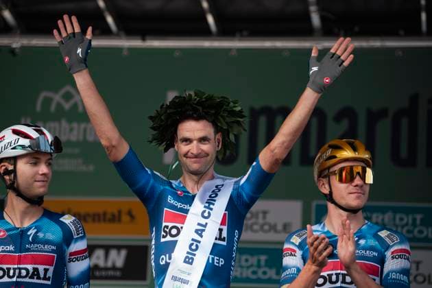 October 11, 2025, Bergamo, Turin, Italy: Il Lombardia 2025, Cycling Classic race. Peter Serry on his last race before retirement. Bergamo Italy - ZUMAm214 20251011_zip_m214_007 Copyright: xMatteoxSeccix