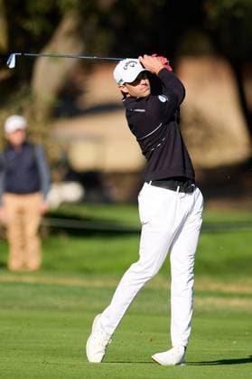 Open de Espa–a presented by Madrid 2025 - Day Three Thomas Detry of Belgium plays his second shoot on the first hole during the Open de Espa–a presented by Madrid 2025 at Club de Campo Villa de Madrid on October 11, 2025, in Madrid, Spain. Madrid Club de Campo Villa de Madrid Madrid Spain RL_OpESP_DPWT_000413 Copyright: xRicardoxLarreinax