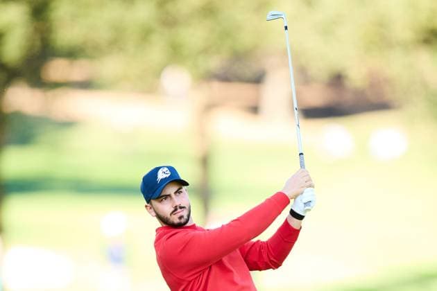 Open de Espa–a presented by Madrid 2025 - Day Three Jose Luis Ballester of Spain plays his second shoot on the first hole during the Open de Espa–a presented by Madrid 2025 at Club de Campo Villa de Madrid on October 11, 2025, in Madrid, Spain. Madrid Club de Campo Villa de Madrid Madrid Spain RL_OpESP_DPWT_000416 Copyright: xRicardoxLarreinax