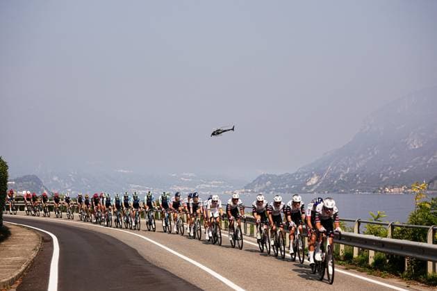 The pack rides cycles during the 119th edition of the Il Lombardia, Tour of Lombardy cycling race, a 241 km one day race from Como to Bergamo on October 11, 2025, Italy.  Copyright: xMarcoxAlpozzi LaPressex