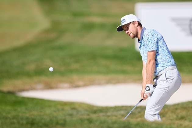 Open de Espa–a presented by Madrid 2025 - Day Three Rasmus Neergaard-Petersen of Denmark plays a shoot during the Open de Espa–a presented by Madrid 2025 at Club de Campo Villa de Madrid on October 11, 2025, in Madrid, Spain. Madrid Club de Campo Villa de Madrid Madrid Spain RL_OpESP_DPWT_000431 Copyright: xRicardoxLarreinax