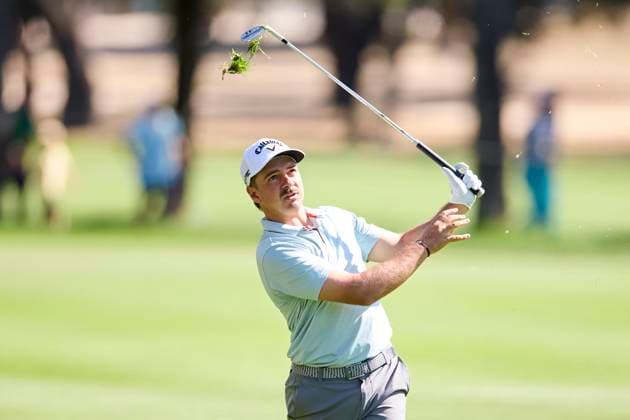 Open de Espa–a presented by Madrid 2025 - Day Three David Micheluzzi of Australia plays a shoot during the Open de Espa–a presented by Madrid 2025 at Club de Campo Villa de Madrid on October 11, 2025, in Madrid, Spain. Madrid Club de Campo Villa de Madrid Madrid Spain RL_OpESP_DPWT_000451 Copyright: xRicardoxLarreinax