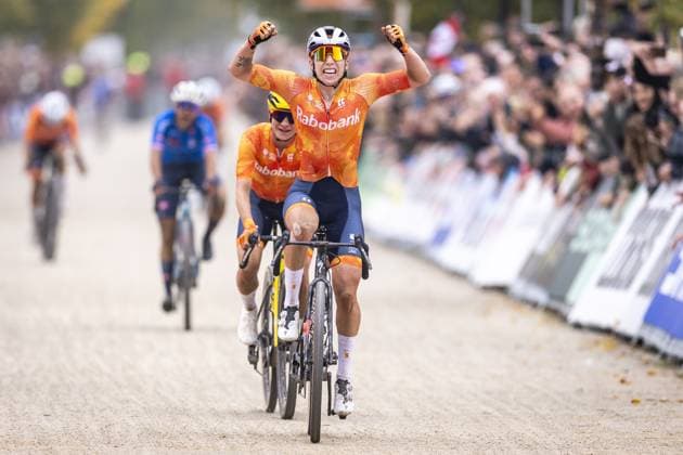 MAASTRICHT Cyclist Lorena Wiebes wins the World Gravel Championships. This is the first time the championships have been held in the Netherlands. ANP MARCEL VAN HOORN xVIxANPxSportx xxANPxIVx 538926704 originalFilename: 538926704.jpg