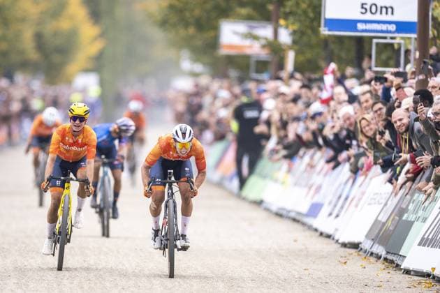 MAASTRICHT Cyclist Lorena Wiebes wins the World Gravel Championships. This is the first time the championships have been held in the Netherlands. ANP MARCEL VAN HOORN xVIxANPxSportx xxANPxIVx 538927349 originalFilename: 538927349.jpg