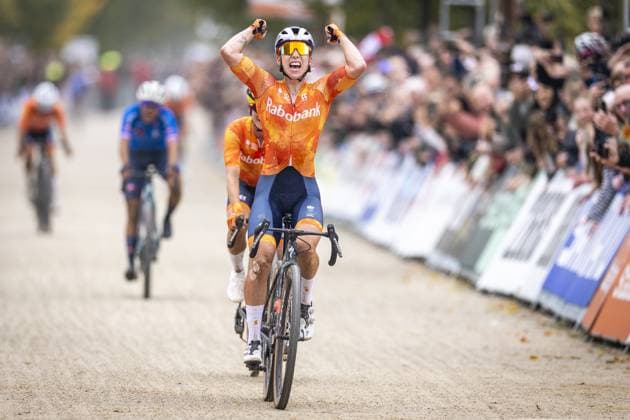 MAASTRICHT Cyclist Lorena Wiebes wins the World Gravel Championships. This is the first time the championships have been held in the Netherlands. ANP MARCEL VAN HOORN xVIxANPxSportx xxANPxIVx 538927378 originalFilename: 538927378.jpg