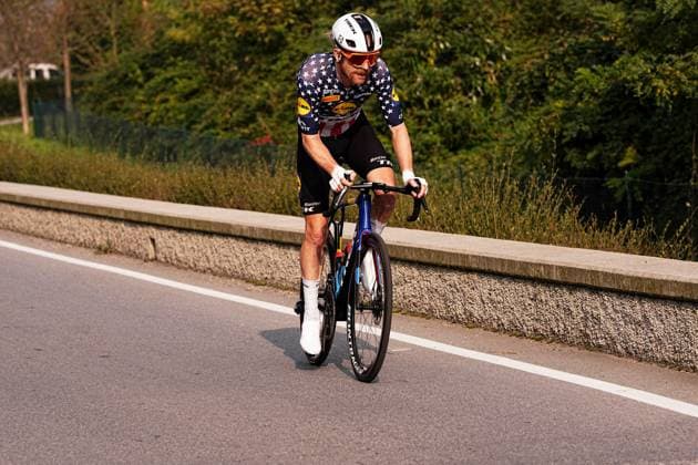 SIMMONS Quinn during the 119th edition of the Il Lombardia, Tour of Lombardy cycling race, a 241 km one day race from Como to Bergamo on October 11, 2025, Italy.  Copyright: xMarcoxAlpozzi LaPressex