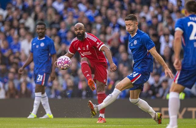 Football, Legends match, Chelsea FC - Liverpool FC