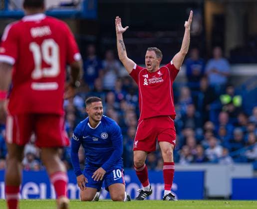 Football - LFC Foundation Friendly - Chelsea FC Legends v Liverpool FC Legends LONDON, ENGLAND - Saturday, October 11, 2025: Liverpool s Gregory Vignal during the LFC Foundation match between Chelsea FC Legends and Liverpool FC Legends at Stamford Bridge. (Photo by David Rawcliffe Propaganda) LONDON Stamford Bridge GREATER LONDON ENGLAND  Copyright: xDavidxRawcliffex P2025-10-11-Chelsea_Legends_Liverpool_Legends-105