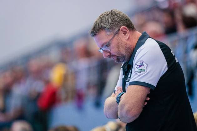 Thomas Zeitz Sport Union Neckarsulm, Coach is disappointed dissatisfied GER, HSG Blomberg Lippe vs Sport Union Neckarsulm, Handball, 1 Bundesliga Women, Matchday 5, Season 2025 2026, 11 10 2025 GER, HSG Blomberg Lippe vs Sport Union Neckarsulm, Handball, 1 Bundesliga Women, Matchday 5, Season 2025 2026, 11 10 2025 Blomberg Copyright: xEibner-Pressefoto JanxRollingerx EP_JSK