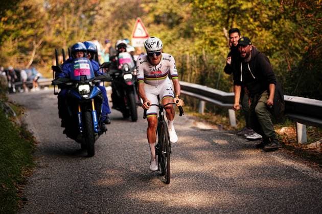 POGACAR Tadej during the 119th edition of the Il Lombardia, Tour of Lombardy cycling race, a 241 km one day race from Como to Bergamo on October 11, 2025, Italy.  Copyright: xMarcoxAlpozzi LaPressex