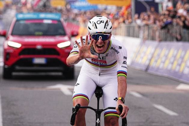 POGACAR Tadej wins the 119th edition of the Il Lombardia, Tour of Lombardy cycling race, a 241 km one day race from Como to Bergamo on October 11, 2025, Italy.  Copyright: xMarcoxAlpozzi LaPressex